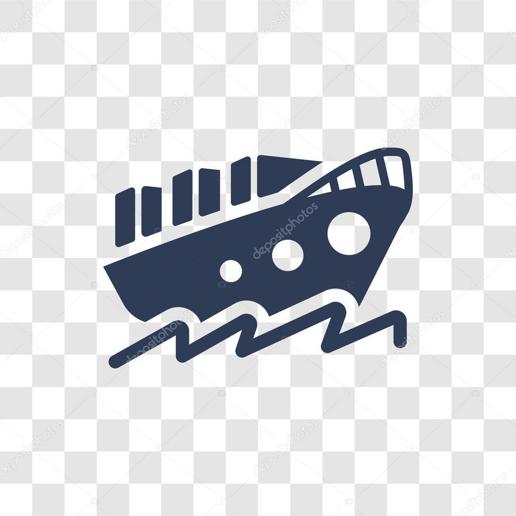 ship by sea icon trendy ship by sea logo concept on transparent background from delivery and logistics collection premium vector in adobe illustrator ai ai format encapsulated postscript eps eps format wdrfree