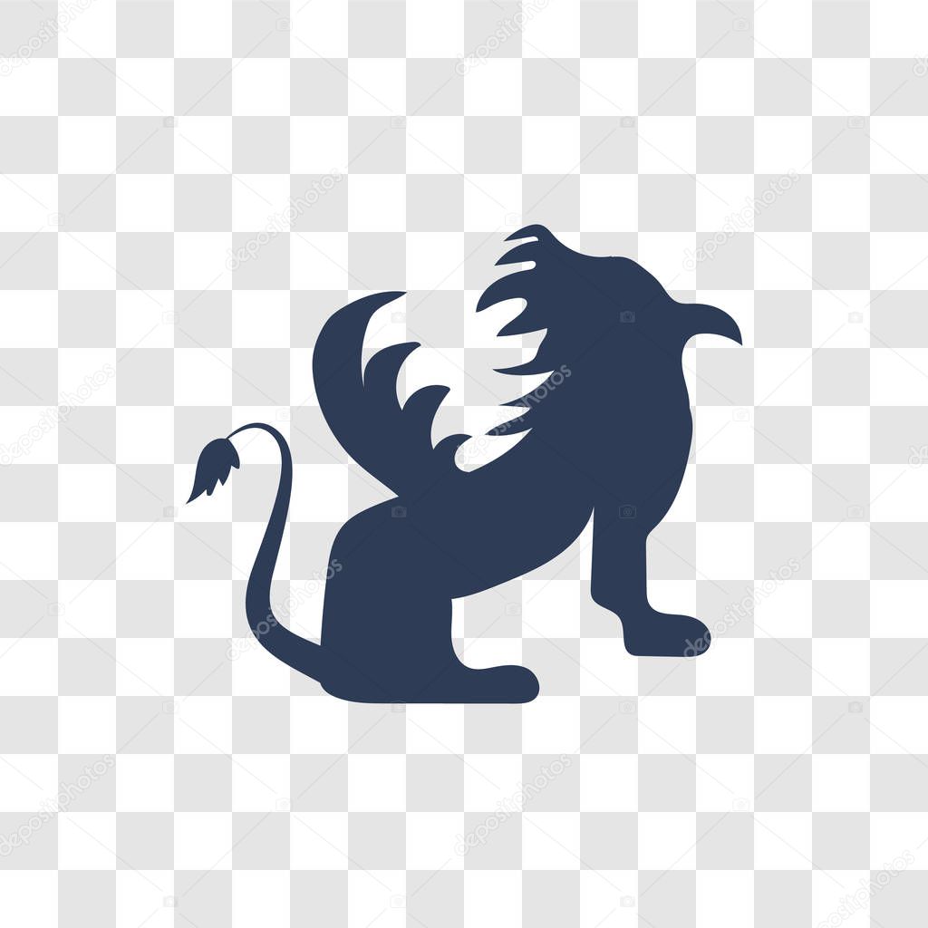 Griffin icon. Trendy Griffin logo concept on transparent background from Fairy Tale collection