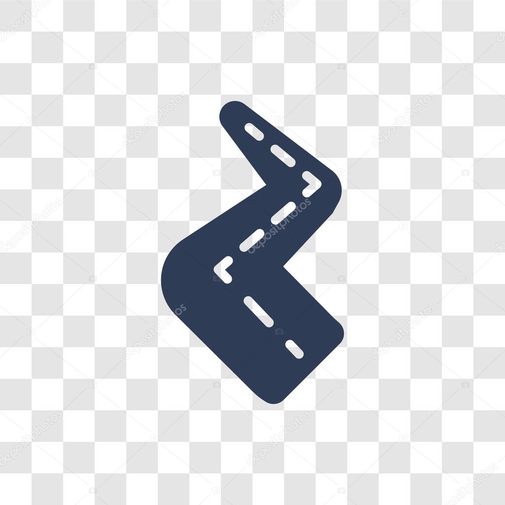 Road tunnel icon. Trendy road tunnel logo concept on transparent background from General  collection