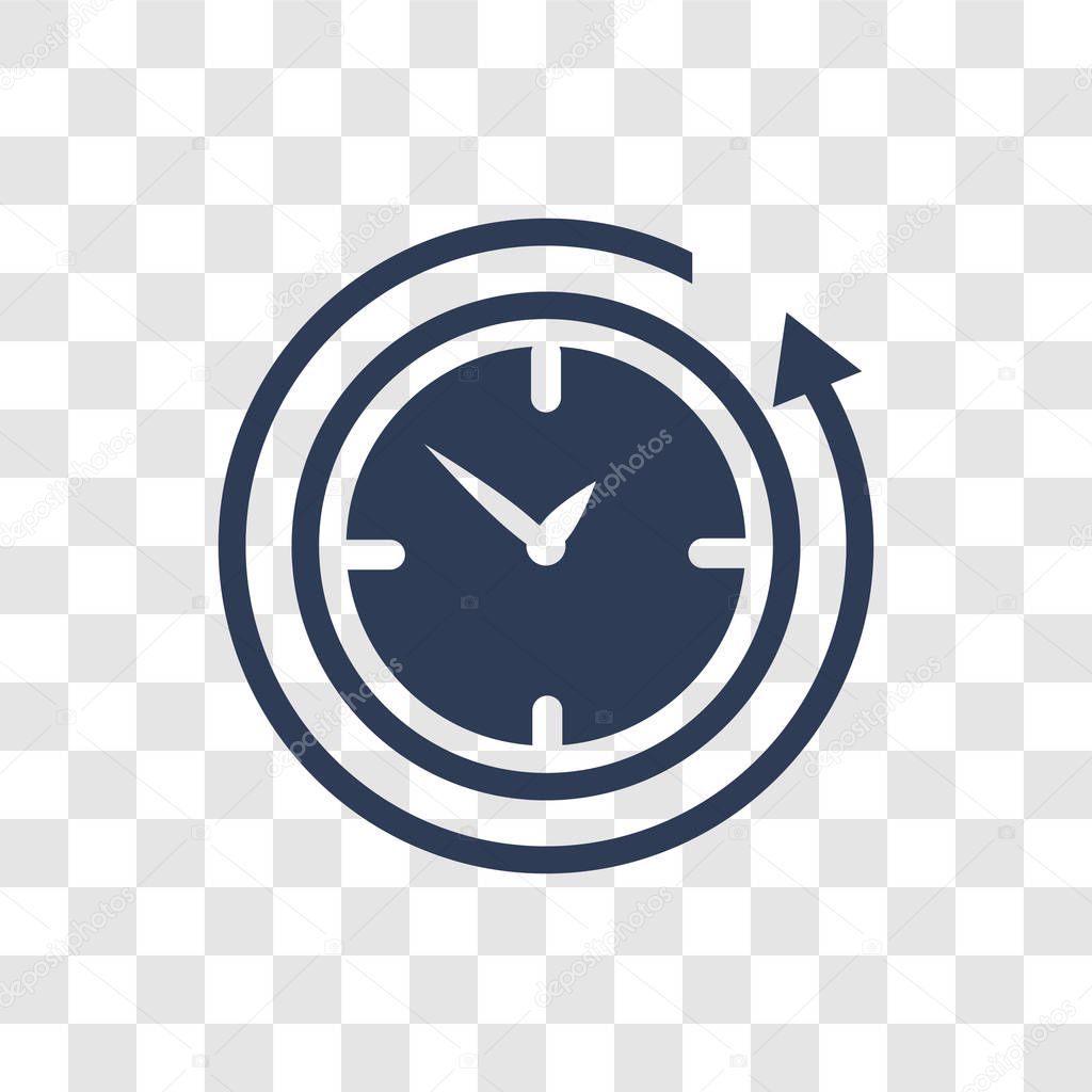 12 hours icon. Trendy 12 hours logo concept on transparent background from Human Resources collection