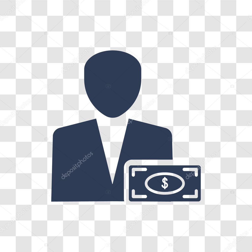 Salary icon. Trendy Salary logo concept on transparent background from Human Resources collection