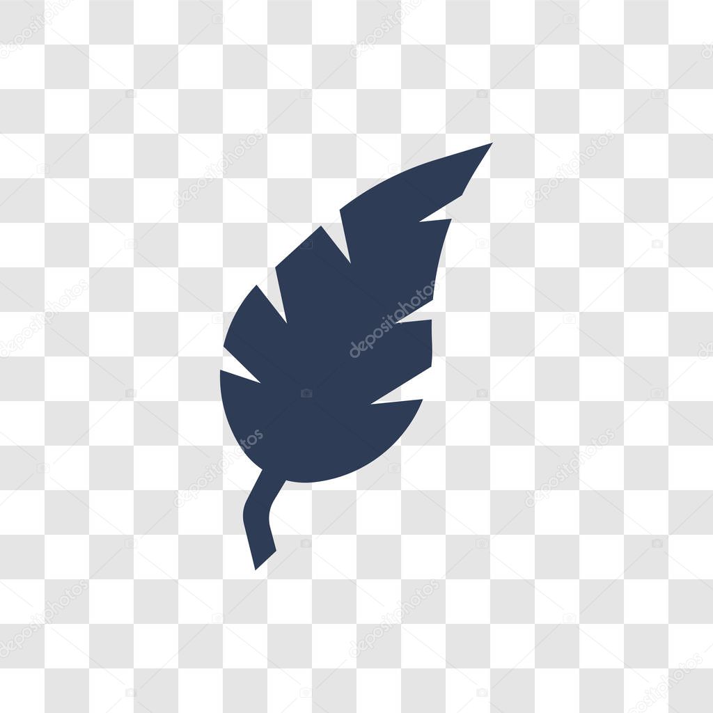 Leaf icon. Trendy leaf logo concept on transparent background from leaves collection