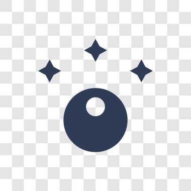 İnci simgesi. Son moda inci logo kavramı Luxury Collection şeffaf arka plan üzerinde