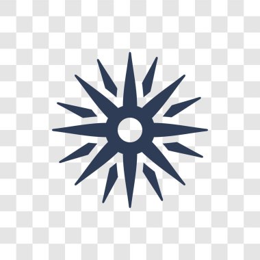 Aster simgesi. Trendy Aster logo kavramı doğa koleksiyonundan şeffaf arka plan üzerinde