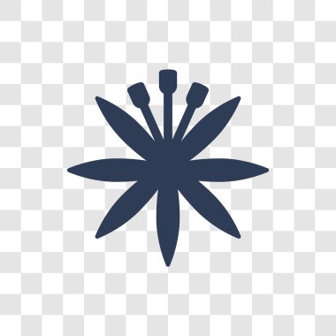 Astrantia simgesi. Trendy Astrantia logo kavramı doğa koleksiyonundan şeffaf arka plan üzerinde