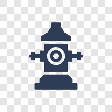 Yangın Hidrant simgesi. Trendy yangın hidrant logo kavramı doğa koleksiyonundan şeffaf arka plan üzerinde