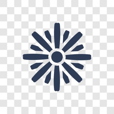 Daisy simgesi. Trendy Daisy logo kavramı doğa koleksiyonundan şeffaf arka plan üzerinde