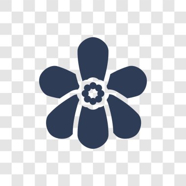 Yasemin simgesi. Trendy Yasemin logo kavramı doğa koleksiyonundan şeffaf arka plan üzerinde