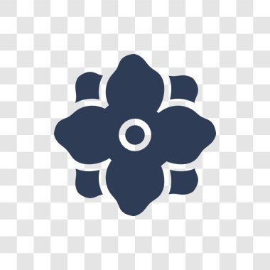 Manolya simgesi. Trendy Manolya logo kavramı doğa koleksiyonundan şeffaf arka plan üzerinde