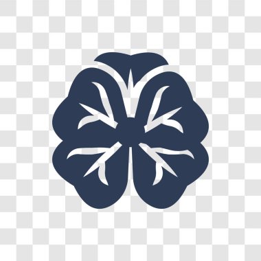 Petunya simgesi. Trendy Petunya logo kavramı doğa koleksiyonundan şeffaf arka plan üzerinde