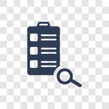 Simge analiz. Trendy analiz logo kavramı verimlilik koleksiyonundan şeffaf arka plan üzerinde