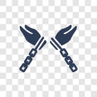 Özgürlük simgesi. Trendy özgürlük logo kavramı siyasi koleksiyonundan şeffaf arka plan üzerinde