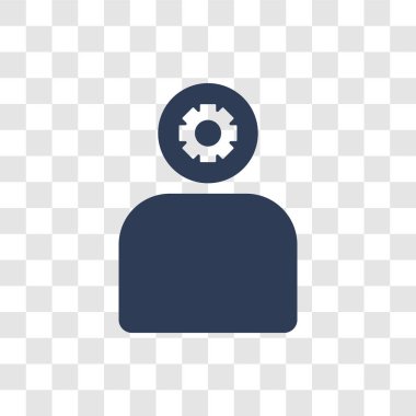 Çalışma simgesi. Modaya uygun çalışma logo kavramı verimlilik koleksiyonundan şeffaf arka plan üzerinde