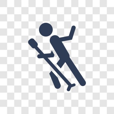 Şarkıcı simgesi. Popüler şarkıcı logo kavramı meslekler koleksiyonundan şeffaf arka plan üzerinde