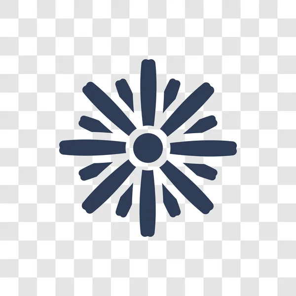 Stokrotka Ikona Modny Koncepcja Logo Daisy Przezroczystym Tle Kolekcji Natura — Wektor stockowy
