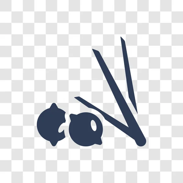 Zitronengras Symbol Trendiges Lemongrass Logo Konzept Auf Transparentem Hintergrund Aus — Stockvektor