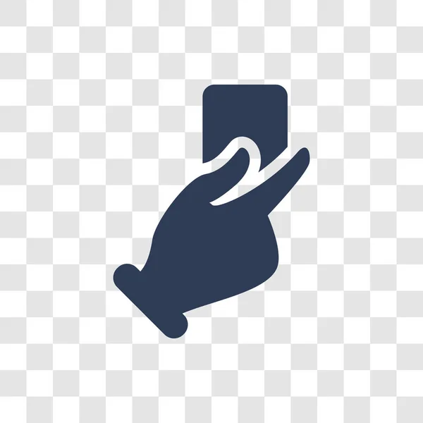 Mão Segurando Ícone Papel Voto Trendy Hand Segurando Conceito Logotipo —  Vetores de Stock