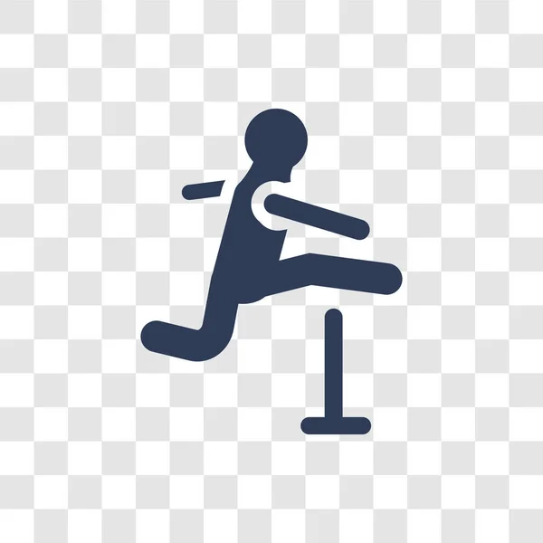 Ikona Lekkoatletka Koncepcja Logo Modny Sportowca Przezroczystym Tle Kolekcji Zawodów — Wektor stockowy