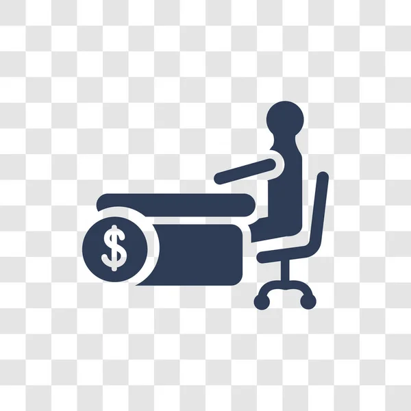 Finansiella Manager Ikonen Trendiga Financial Manager Logotypen Koncept Transparent Bakgrund — Stock vektor