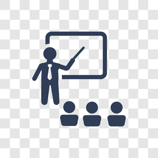 Lehrer Symbol Trendiges Lehrer Logo Konzept Auf Transparentem Hintergrund Aus — Stockvektor