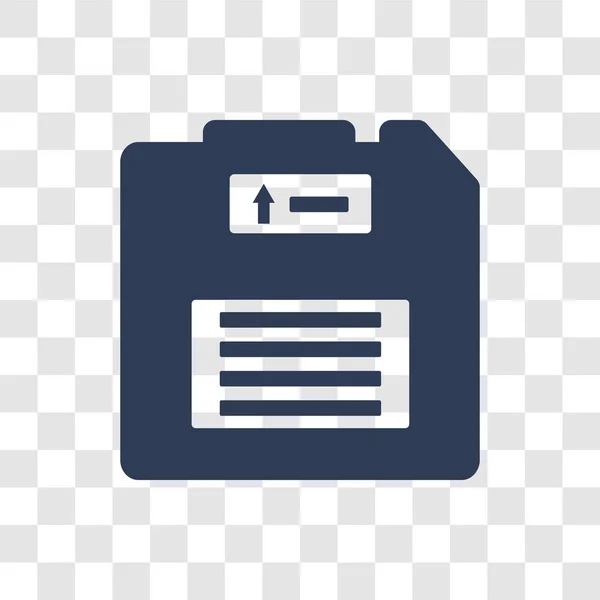Diskettensymbol Trendiges Floppy Disk Logo Konzept Auf Transparentem Hintergrund Aus — Stockvektor