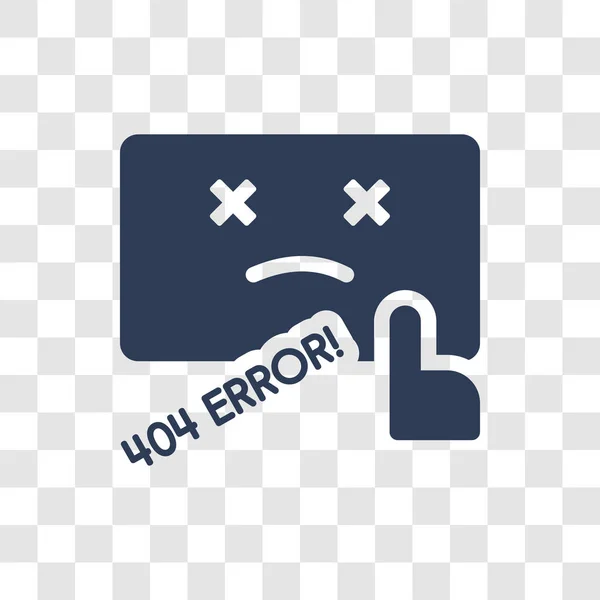 Hata Simgesi Trendy Hata Logo Kavramı Programlama Koleksiyonundan Şeffaf Arka — Stok Vektör
