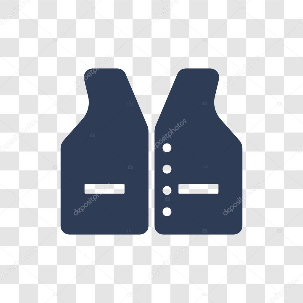 Vest suit icon. Trendy Vest suit logo concept on transparent background from Luxury collection