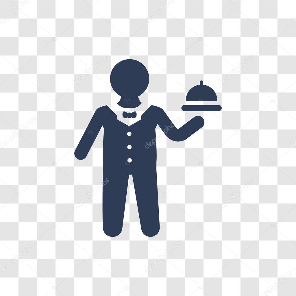 Butler icon. Trendy Butler logo concept on transparent background from Professions collection
