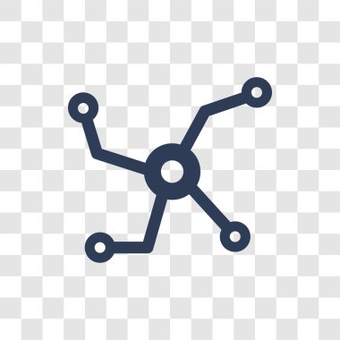 Sosyal grafik simgesi. Trendy sosyal grafik logo kavramı teknoloji koleksiyonundan şeffaf arka plan üzerinde