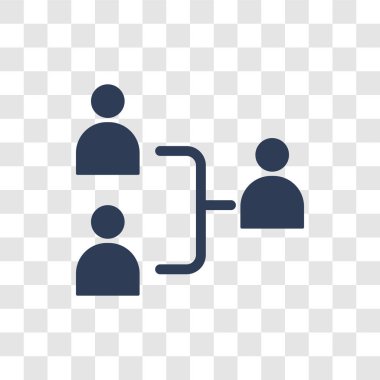 Kullanıcı akış simgesi. Modaya uygun Kullanıcı akış logo kavramı teknoloji koleksiyonundan şeffaf arka plan üzerinde