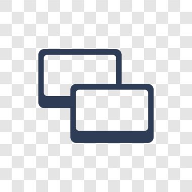 Sanal makine simgesi. Trendy sanal makine logo kavramı teknoloji koleksiyonundan şeffaf arka plan üzerinde