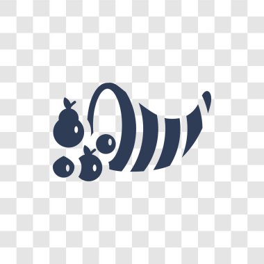 Bereket simgesi. Amerika Birleşik Devletleri koleksiyonundan şeffaf arka plan üzerinde trendy bereket logo kavramı