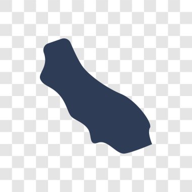 Altın durumu simgesi. Amerika Birleşik Devletleri koleksiyonundan şeffaf arka plan üzerinde moda altın devlet logo kavramı