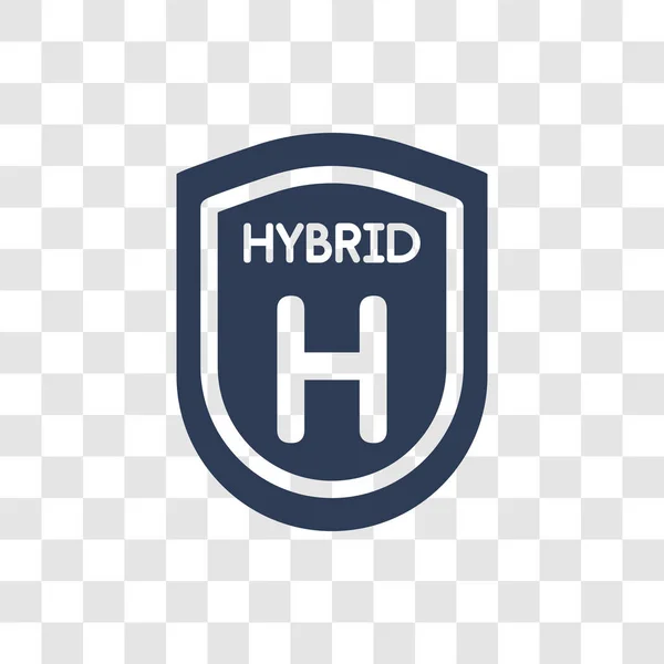 Icono Aplicación Híbrida Concepto Logotipo Aplicación Trendy Hybrid Sobre Fondo — Archivo Imágenes Vectoriales
