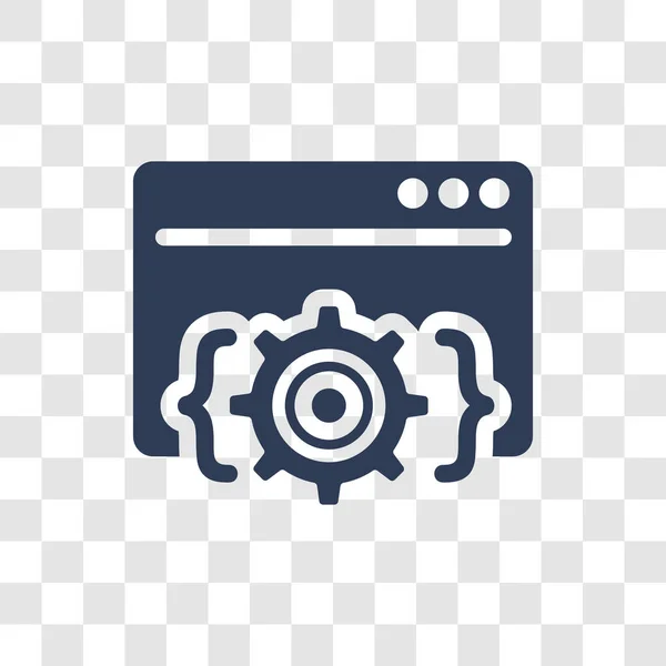 Ide Pictogram Trendy Ide Logo Concept Transparante Achtergrond Uit Technologie — Stockvector