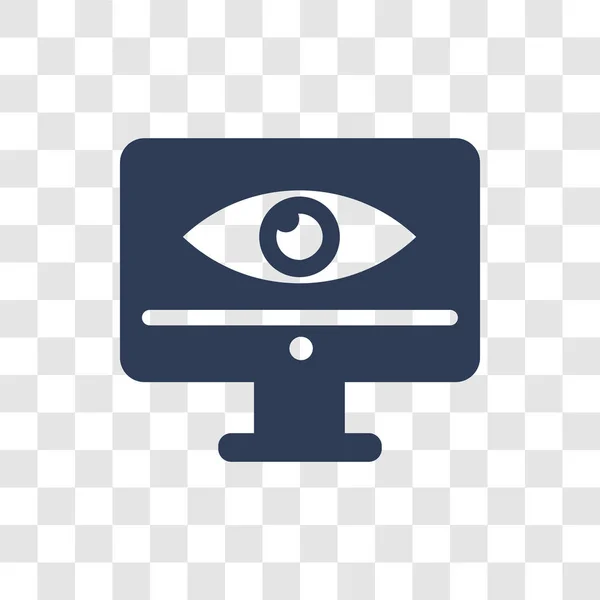 Ícone Exibição Retina Conceito Logotipo Exibição Retina Moda Fundo Transparente — Vetor de Stock