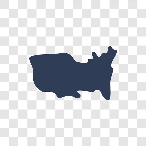 America Icon Trendy America Logo Concept Transparent Background United States — Stock Vector