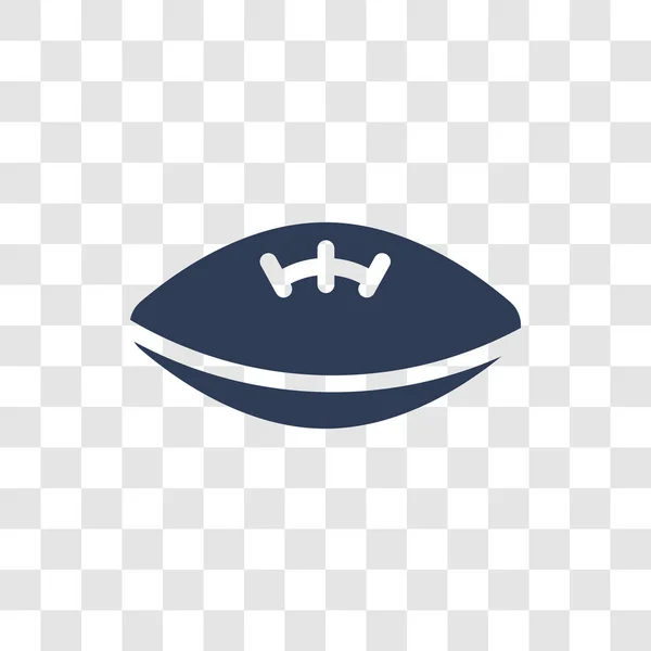 Amerikaans Voetbal Pictogram Trendy American Football Logo Concept Transparante Achtergrond — Stockvector