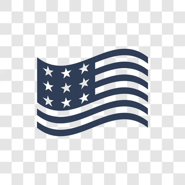 Icono Estados Unidos Concepto Logotipo Trendy United States Sobre Fondo — Vector de stock