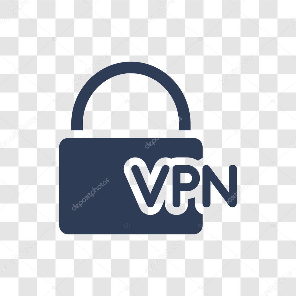 VPN icon. Trendy VPN logo concept on transparent background from Technology collection