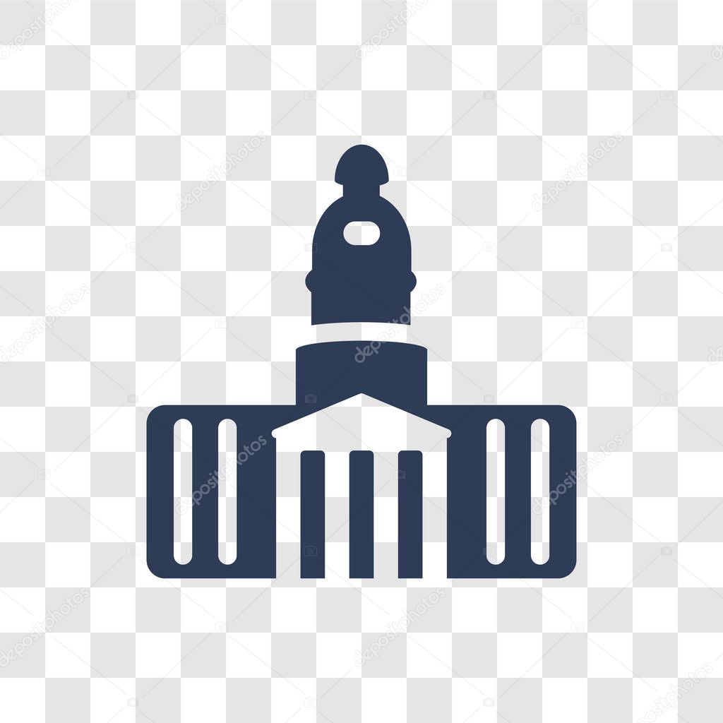 Capitol icon. Trendy Capitol logo concept on transparent background from United States of America collection