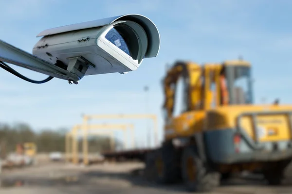 Cámara Seguridad Cctv Sistema Vigilancia Con Emplazamiento Industrial Sobre Fondo —  Fotos de Stock