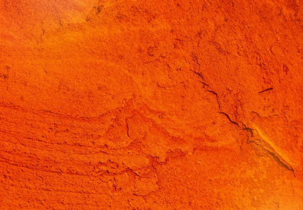 Closeup Natural Texture Cracked Red Ocher Wall — Stock Photo, Image