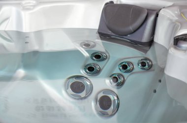 koltuk başlığı ile Spa'da jakuzi banyo küvetleri yüksek basınçlı püskürtme görünümünü