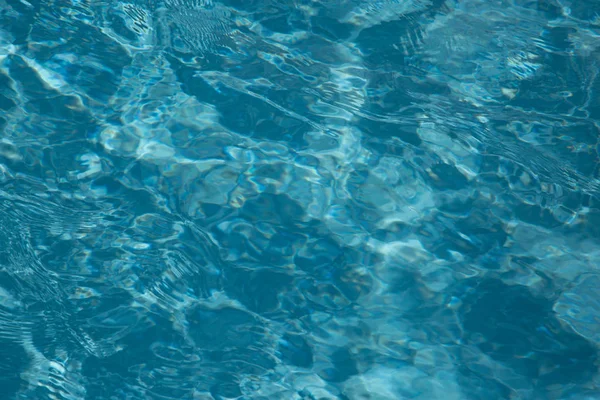 Blått Vatten Rippel Reflektion Poolen Bakgrunden — Stockfoto