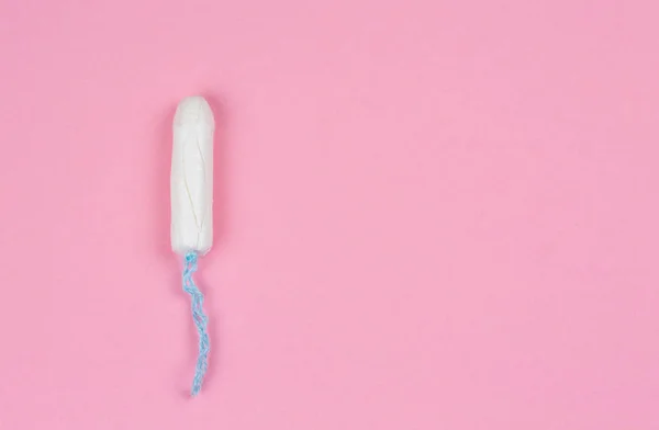 Higiénikus Tampon Rózsaszín Háttér Egészségügy Védelem Kritikus Napok Nőgyógyászati Menstruációs — Stock Fotó