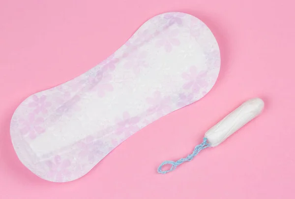 Menstruation Sanitary Soft Pad Hygiene Protection Woman Critical Days Gynecological — Stock Photo, Image
