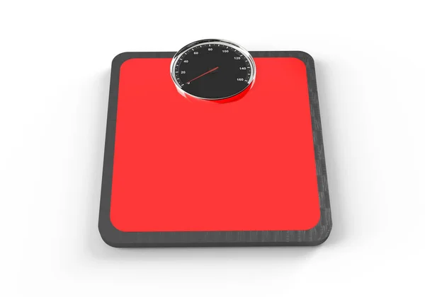 Bathroom Red Black Weight Scale Sports Car Design White Illustration — Stock Photo, Image