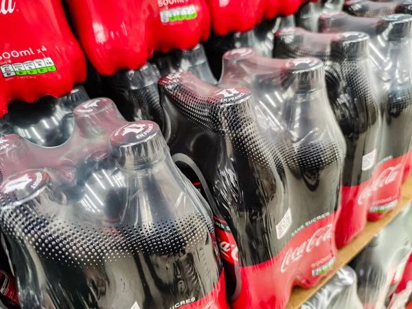 Puilboreau Frankreich Oktober 2020 Erfrischungsgetränk Der Marke Coca Cola Zum — Stockfoto