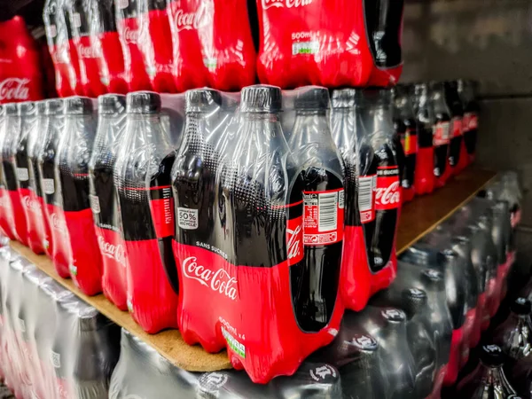 Puilboreau France Octobre 2020 Les Boissons Gazeuses Marque Coca Cola — Photo